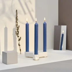 Bougies La Française 12 Bougies Droites 7h Bleu Intemporel 7 Bougies La Française 12 Bougies Droites 7h Bleu Intemporel -Bougeoirs Soldes Magasin 12 bougies droites 7h bleu intemporel 2