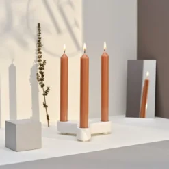 Bougies La Française 12 Bougies Droites 7h Blond Intense -Bougeoirs Soldes Magasin 12 bougies droites 7h blond intense 2