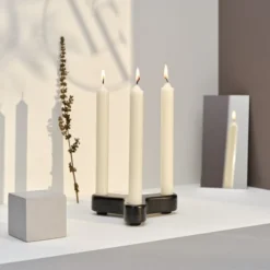 Bougies La Française 12 Bougies Droites 7h Ivoire Intemporel -Bougeoirs Soldes Magasin 12 bougies droites 7h ivoire intemporel 2