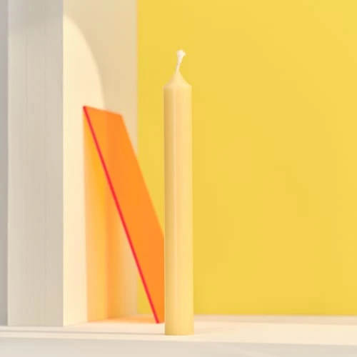 Bougies La Française 12 Bougies Droites 7h Jaune Pop 4 Bougies La Française 12 Bougies Droites 7h Jaune Pop – Image 2