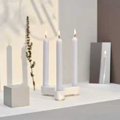 Bougies La Française 12 Bougies Droites 7h Nuage Pastel -Bougeoirs Soldes Magasin 12 bougies droites 7h nuage pastel 2