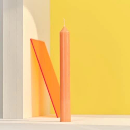 Bougies La Française 12 Bougies Droites 7h Orange Pop 4 Bougies La Française 12 Bougies Droites 7h Orange Pop – Image 2