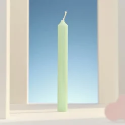 Bougeoirs Soldes Magasin -Bougeoirs Soldes Magasin 12 bougies droites 7h vert pastel 1