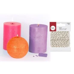 Youdoit 3 Colorants Solides à Bougies Hindou + Ficelle Dorée & Blanche 15 M -Bougeoirs Soldes Magasin 3 colorants solides a bougies hindou ficelle doree blanche 15 m 1