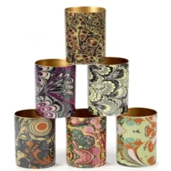 Serax Bougeoirs 6 Photophores Porcelaine Intérieur Or