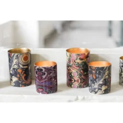 Serax Bougeoirs 6 Photophores Porcelaine Intérieur Or -Bougeoirs Soldes Magasin 6 photophores porcelaine interieur or 5