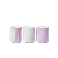 Junny Baby Bougies En Béton Rose Pastel