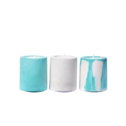 Junny Baby Bougies En Béton Turquoise