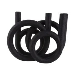 Present Time Bougeoirs Bougeoir 4 Bougies En Polyrésine Terracotta -Bougeoirs Soldes Magasin bougeoir 4 bougies en polyresine noir