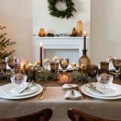 Maisons Du Monde Décorations à Poser De Noël Bougeoir 7 Photophores En Métal Doré -Bougeoirs Soldes Magasin bougeoir 7 photophores en metal dore 1000 16 30 195108 7