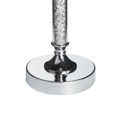 Beliani Bougeoirs Bougeoir à Pied Argenté 48 Cm -Bougeoirs Soldes Magasin bougeoir a pied argente 48 cm 4