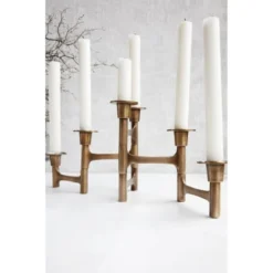 House Doctor Bougeoirs Bougeoir Articulé Laiton 6 Bougies -Bougeoirs Soldes Magasin bougeoir articule laiton 6 bougies 4