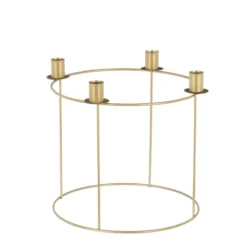 House Of Seasons Bougeoirs Bougeoir De L'avent En Métal Doré