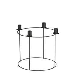 House Of Seasons Bougeoirs Bougeoir De L'avent En Métal Noir