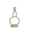 Mica Decorations Bougeoirs Bougeoir En Aluminium Beige H26 -Bougeoirs Soldes Magasin bougeoir en aluminium beige h26