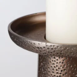 Mica Decorations Bougeoirs Bougeoir En Aluminium Cuivre Antique H19,5 -Bougeoirs Soldes Magasin bougeoir en aluminium cuivre antique h19 5 2