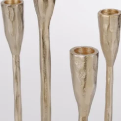 House Of Seasons Bougeoirs Bougeoir En Aluminium Doré H43 -Bougeoirs Soldes Magasin bougeoir en aluminium dore h43 3