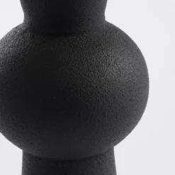 Mica Decorations Bougeoirs Bougeoir En Aluminium Noir H20 -Bougeoirs Soldes Magasin bougeoir en aluminium noir h20 4