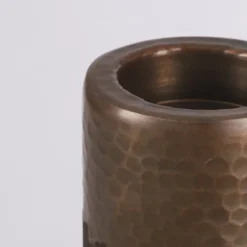 Mica Decorations Bougeoirs Bougeoir En Aluminium Noir H20,5 -Bougeoirs Soldes Magasin bougeoir en aluminium noir h20 5 2