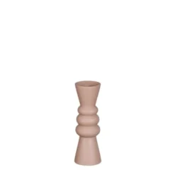 Mica Decorations Bougeoirs Bougeoir En Aluminium Violet Clair H18.5 -Bougeoirs Soldes Magasin bougeoir en aluminium rose h18 5 5