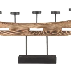 Beliani Bougeoirs Bougeoir En Bois