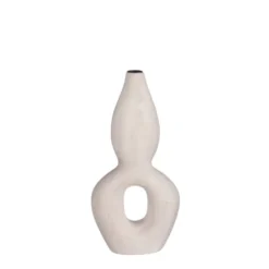 Mica Decorations Bougeoirs Bougeoir En Céramique Blanc H35