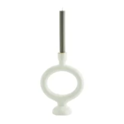 Madam Stoltz Bougeoirs Bougeoir En Grès Blanc -Bougeoirs Soldes Magasin bougeoir en gres blanc 5