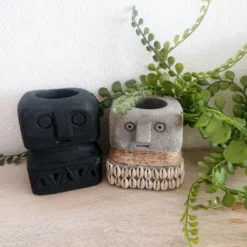 My Bliss Home Bougeoirs Bougeoir En Gres Et Coquillage L8 X H9 X PR8 Cm -Bougeoirs Soldes Magasin bougeoir en gres et coquillage l8 x h9 x pr8 cm 5