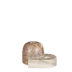 Mica Decorations Bougeoirs Bougeoir En Marbre Vert -Bougeoirs Soldes Magasin bougeoir en marbre marron 4