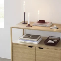 Hubsch Bougeoirs Bougeoir En Métal Marron -Bougeoirs Soldes Magasin bougeoir en metal marron 1