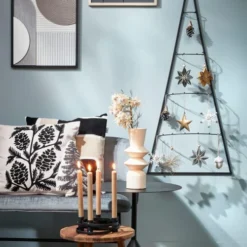 House Of Seasons Bougeoirs Bougeoir En Métal Noir D21 -Bougeoirs Soldes Magasin bougeoir en metal noir d21 2