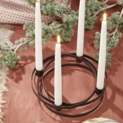 House Of Seasons Bougeoirs Bougeoir En Métal Noir D34 -Bougeoirs Soldes Magasin bougeoir en metal noir d34 2