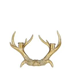 House Of Seasons Bougeoirs Bougeoir En Polyrésine Doré