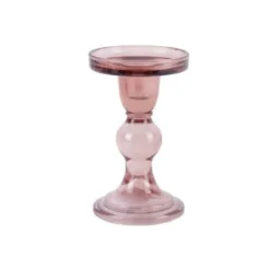 Present Time Bougeoirs Bougeoir En Verre Glass Art Pour Bougie Large