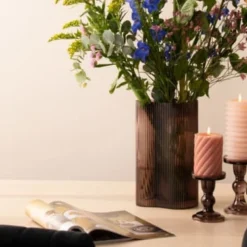 Present Time Bougeoirs Bougeoir En Verre Glass Art Pour Bougie Large -Bougeoirs Soldes Magasin bougeoir en verre glass art pour bougie large 6