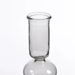 Mica Decorations Bougeoirs Bougeoir En Verre Gris Foncé H23 -Bougeoirs Soldes Magasin bougeoir en verre gris fonce h23 2