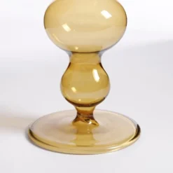 Mica Decorations Bougeoirs Bougeoir En Verre Jaune Clair H23 -Bougeoirs Soldes Magasin bougeoir en verre jaune clair h23 4