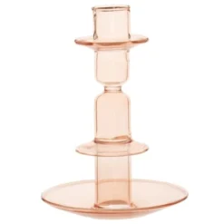 Maisons Du Monde Bougeoirs Bougeoir En Verre Rose