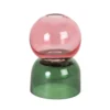 Maisons Du Monde Bougeoirs Bougeoir Globe En Verre Rose Et Vert - Lot De 2 -Bougeoirs Soldes Magasin bougeoir globe en verre rose et vert 1000 0 40 223941 1