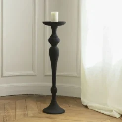 Passage Vernet Bougeoirs Bougeoir Haut XXL Métal Noir -Bougeoirs Soldes Magasin bougeoir haut xxl metal noir 1