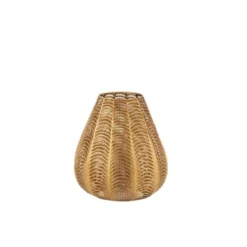 LANADECO Bougeoirs Bougeoir Métal Or H39cm