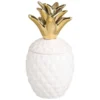 Maisons Du Monde Bougies Bougie Ananas En Céramique Blanche -Bougeoirs Soldes Magasin bougie ananas en ceramique blanche 1000 0 12 178772 1