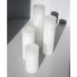DEKOCANDLE Bougies Bougie Blanche D7x20cm -Bougeoirs Soldes Magasin bougie blanche d7x20cm 2