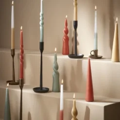 Mica Decorations Bougies Bougie Conique Torsadée En Couleur Brun Clair H25 8 Mica Decorations Bougies Bougie Conique Torsadée En Couleur Brun Clair H25 -Bougeoirs Soldes Magasin bougie conique torsadee en couleur brun clair h25 2