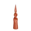 Mica Decorations Bougies Bougie Conique Torsadée En Couleur Terracotta H25 -Bougeoirs Soldes Magasin bougie conique torsadee en couleur terracotta h25