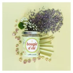 Aromandise Bougies Bougie D'été Citronnelle & Géranium 30h -Bougeoirs Soldes Magasin bougie d ete citronnelle geranium 30h 4