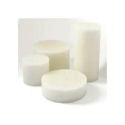 DEKOCANDLE Bougies Bougie D'intérieur Blanche 3 Mèches D15x14cm -Bougeoirs Soldes Magasin bougie d interieur blanche 3 meches d15x14cm 2