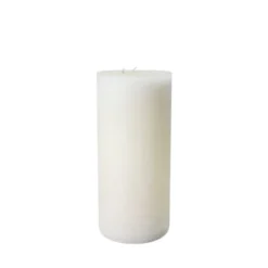 DEKOCANDLE Bougies Bougie D'intérieur Blanche 3 Mèches D15x32cm