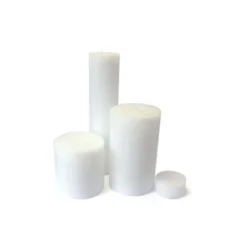 DEKOCANDLE Bougies Bougie D'intérieur Blanche 5 Mèches D23x40cm -Bougeoirs Soldes Magasin bougie d interieur blanche 5 meches d23x40cm 2
