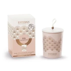 Esteban Bougies Bougie Déco Parfumée Rechargeable Iris Cachemire